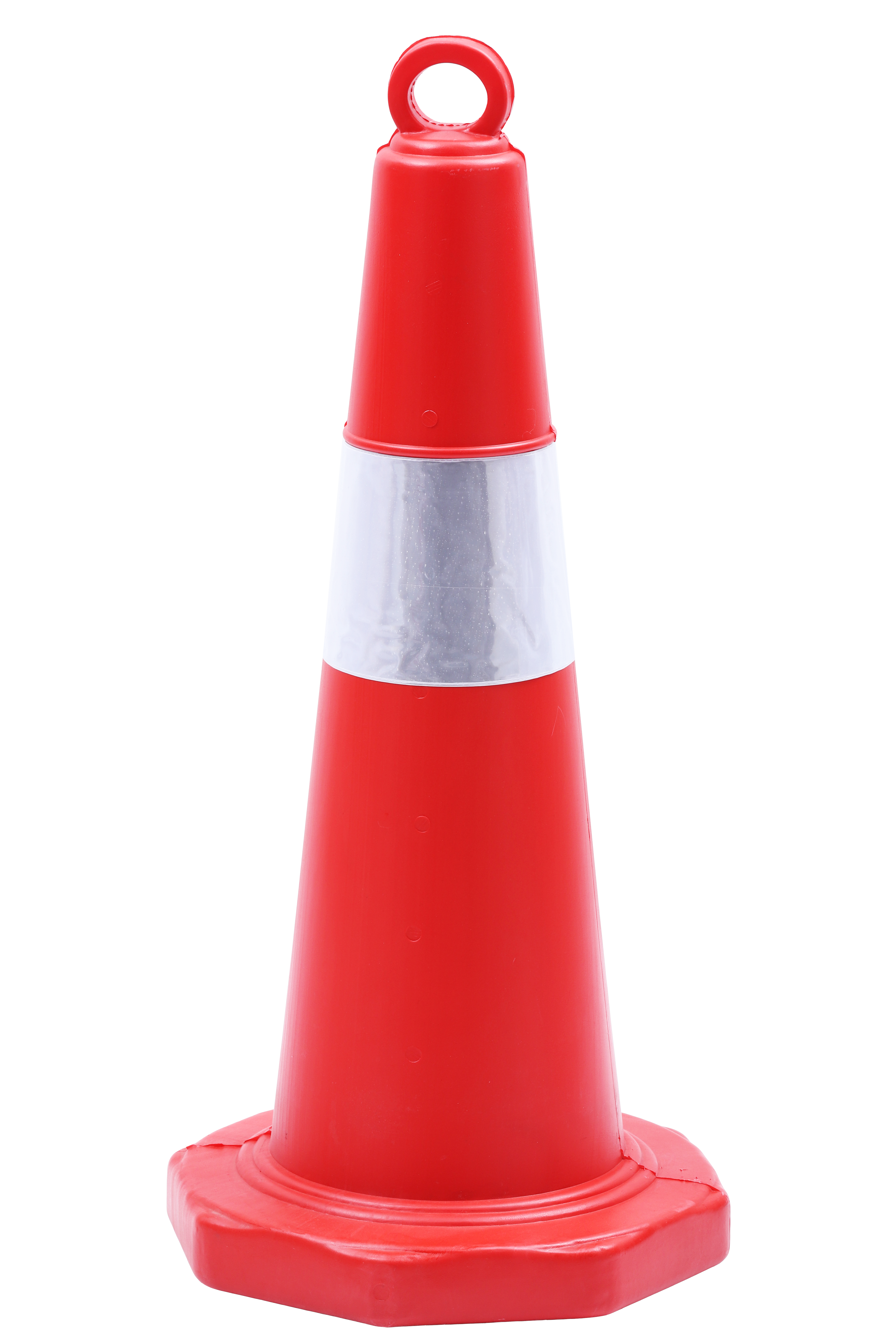 Traffic cone with handle, reflective, 75 cm ASED